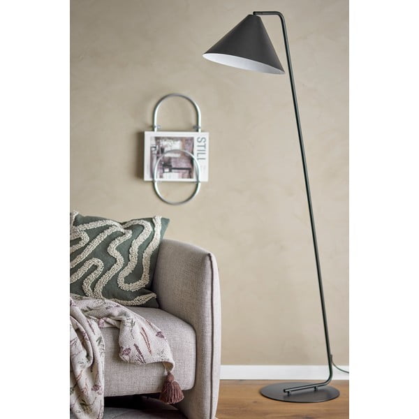 Čierna stojacia lampa s kovovým tienidlom (výška 165 cm) Latisha – Bloomingville-image-4