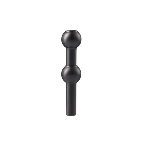 Matne čierna kovová váza (výška  10 cm) Nagel – STOFF Nagel