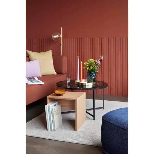 Odkladací stolík z dubového dreva Hübsch Less, 40 x 40 cm-image-1