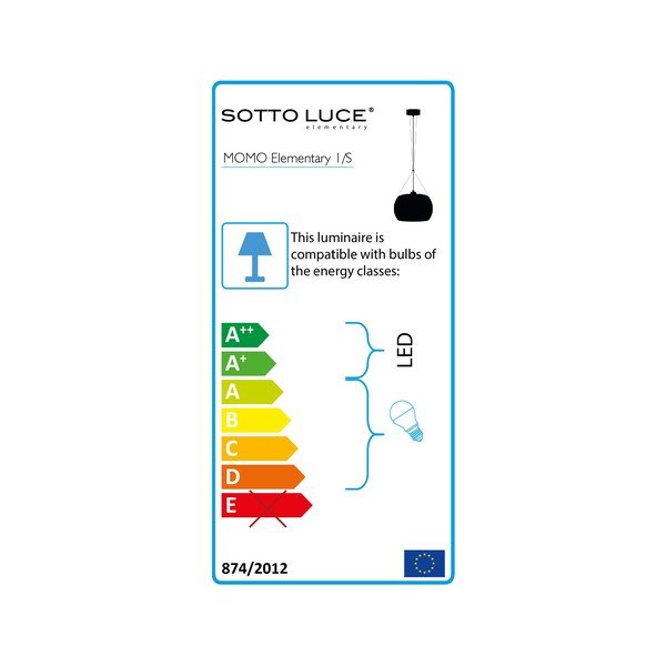 Čierne lesklé závesné svietidlo Sotto Luce MYOO Elementary-image-3