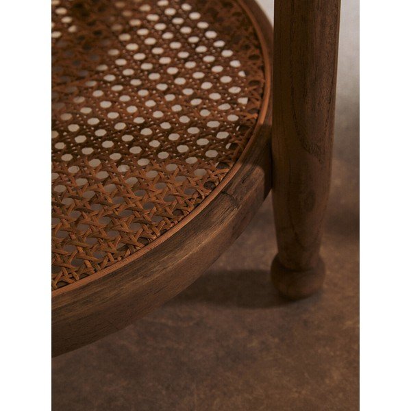 Okrúhly odkladací stolík so sklenenou doskou ø 57 cm Cebu – Premier Housewares-image-3