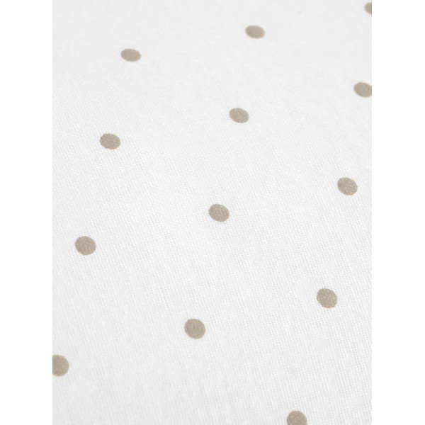 Bielo-hnedé flanelové obliečky na jednolôžko Fovere Betty, 155 x 220 cm-image-1