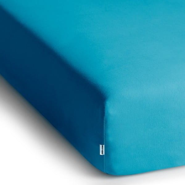 Modrá napínacia plachta jersey 120x200 cm Amber – Restilo-image-2