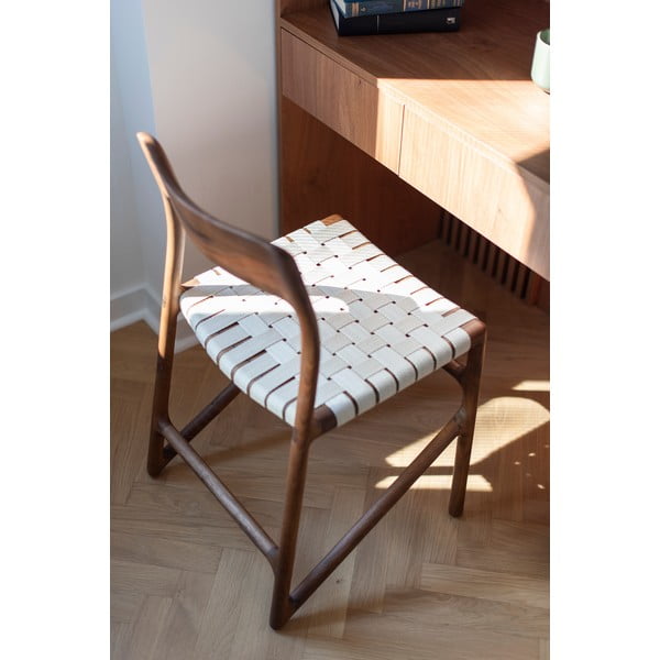 Hnedá/krémovobiela jedálenská stolička Fawn – Gazzda-image-2