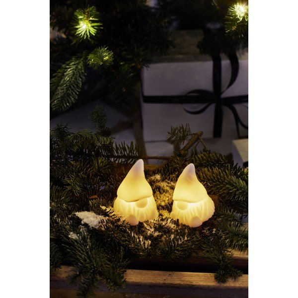 Biele svetelné dekorácie v súprave 2 ks na baterky Coco – Sirius-image-1