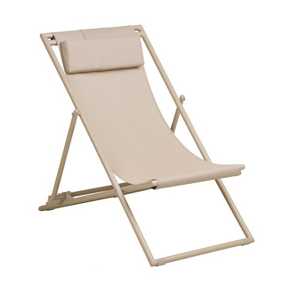 Béžové kovové záhradné ležadlo Curtis – House Nordic