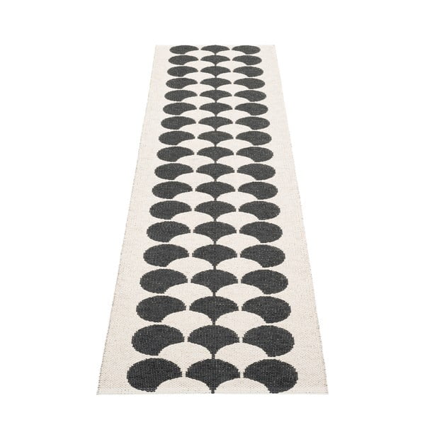 Čierno-krémový vnútorný a vonkajší behúň 70x250 cm Poppy Black Vanilla – Pappelina-image-2