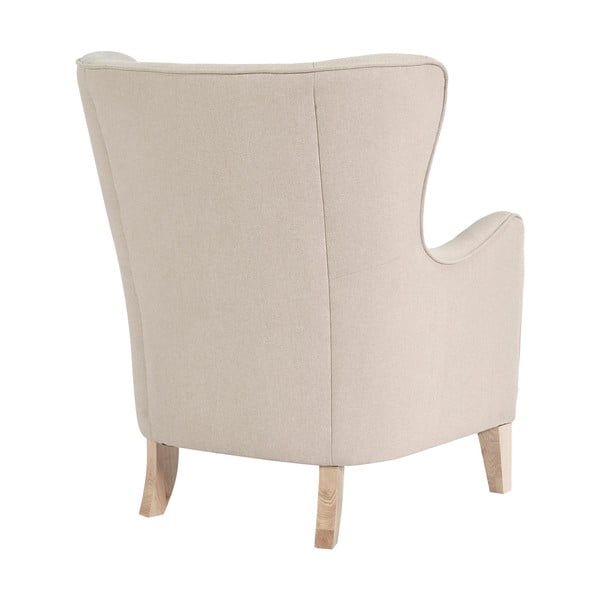 Krémové kreslo ušiak Campo – House Nordic-image-3