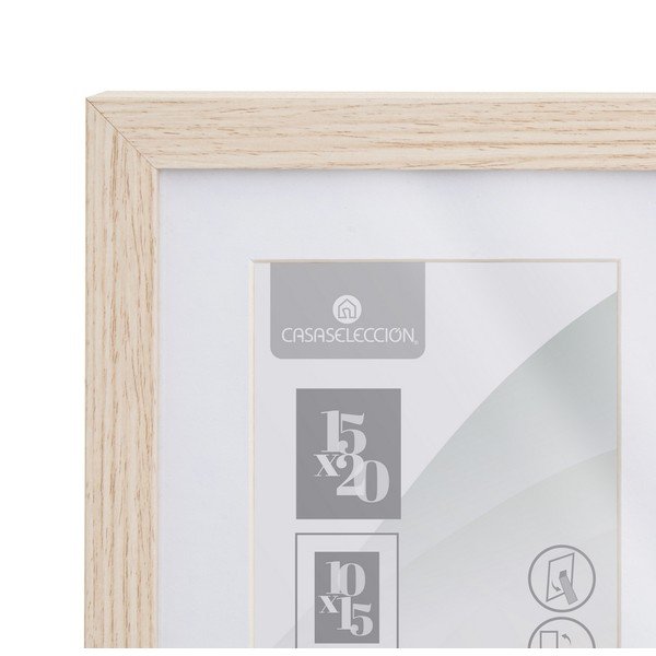 Stojací/na stenu rámček v prírodnej farbe 17,5x22,5 cm Sencillo – Casa Selección-image-2