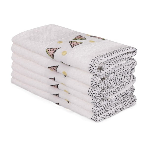 Sada 6 béžových bavlnených uterákov Beyaz Marissol, 30 × 50 cm
