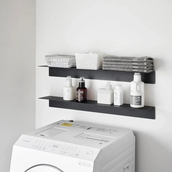 Čierna kovová polica 90 cm – YAMAZAKI-image-3