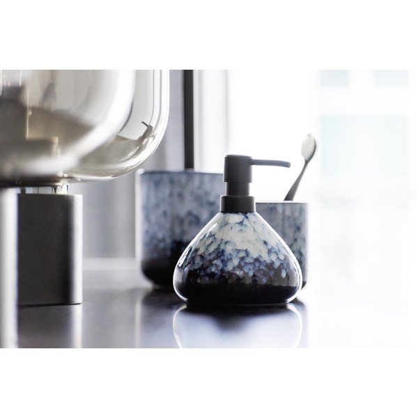 Tmavomodrý keramický téglik na zubné kefky Rosali - Wenko-image-4