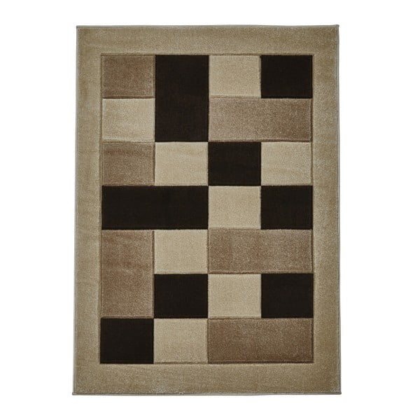 Béžový koberec Think Rugs Matrix, 60 × 120 cm