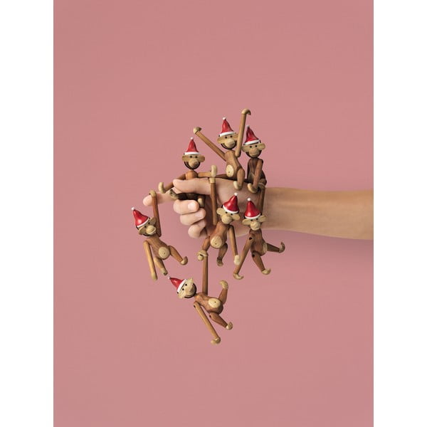 Soška z masívneho dreva Kay Bojesen Denmark Monkey Teak-image-2