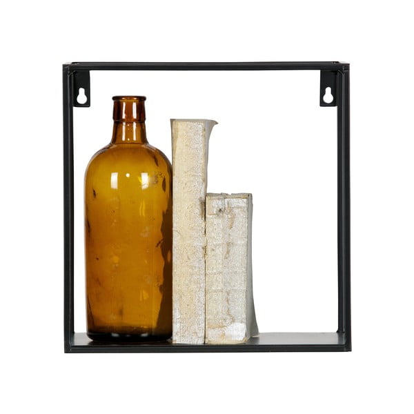 Súprava 2 čiernych nástenných políc WOOOD Meert-image-1