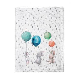 Detská prikrývka Butter Kings Flying Bunnies, 100 x 70 cm