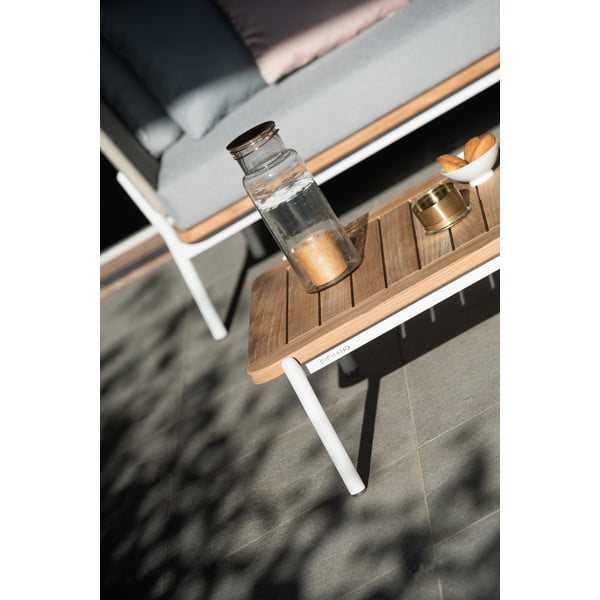 Záhradný odkladací stolík z teakového dreva 75x68 cm Omer – Diphano-image-4