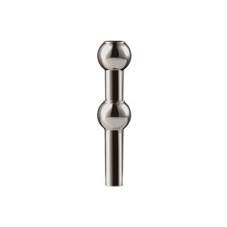 Lesklá čierna kovová váza (výška  10 cm) Nagel – STOFF Nagel