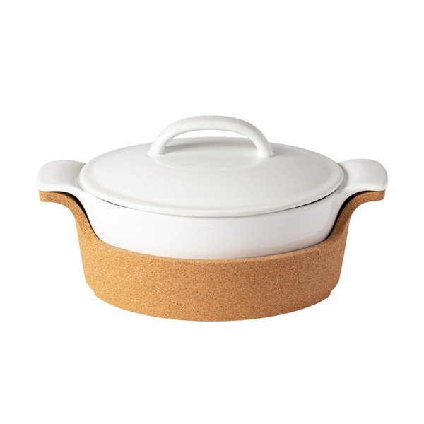 Biela/hnedá kameninová misa Ensemble – Casafina