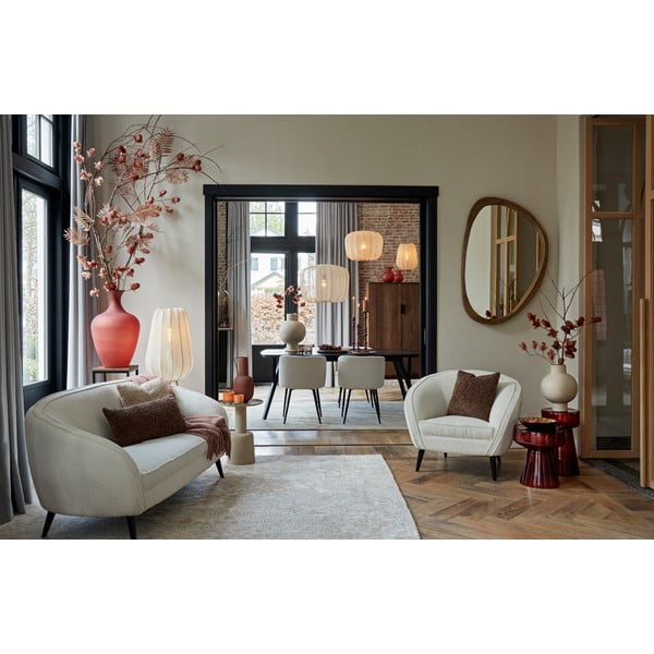 Nástenné zrkadlo s dreveným rámom 120x80 cm Sonora – Light & Living-image-3