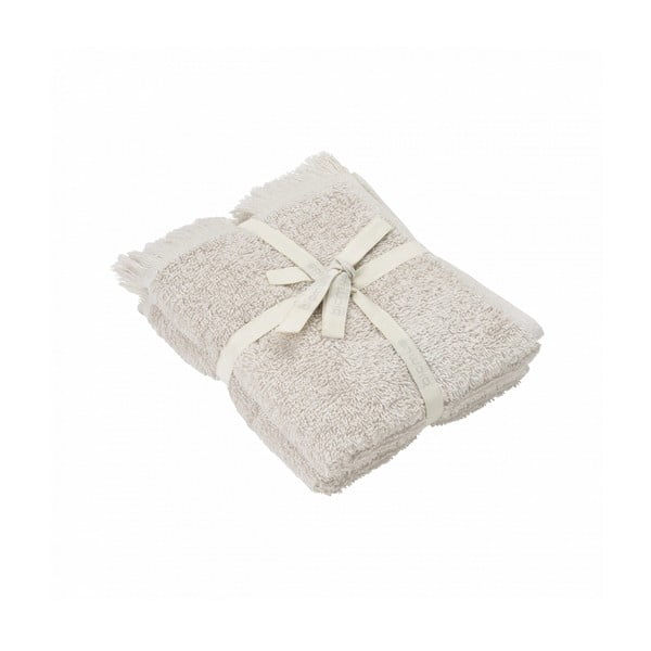 Krémovobiele bavlnené uteráky v súprave 2 ks 30x50 cm FRINO - Blomus
