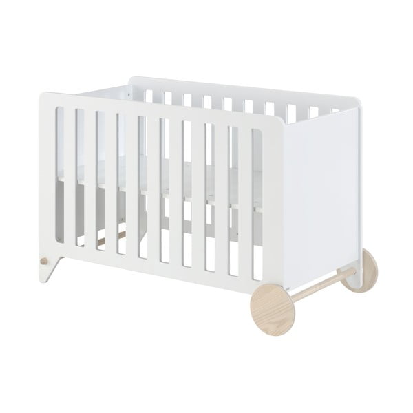 Biela detská postieľka Kave Home Nunila, 120 x 60 cm-image-3