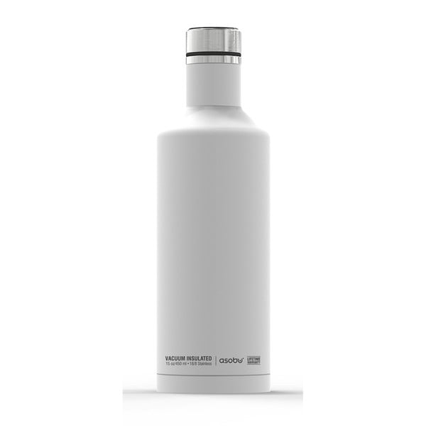 Biela termofľaša Asobu Times Square Travel Bottle, 440 ml