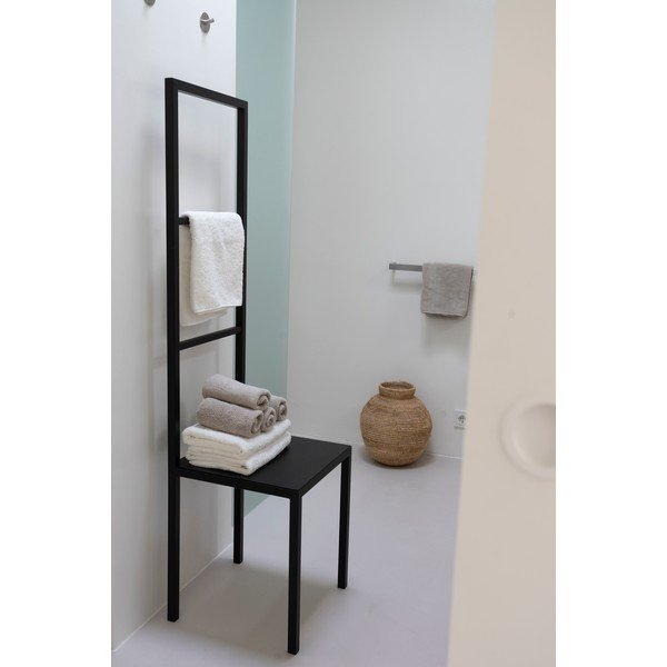 Čierny oceľový stojan na uteráky Dressbuddy – Spinder Design-image-1