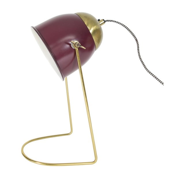 Červená stolová lampa HF Living Feathery, 16 × 36 cm