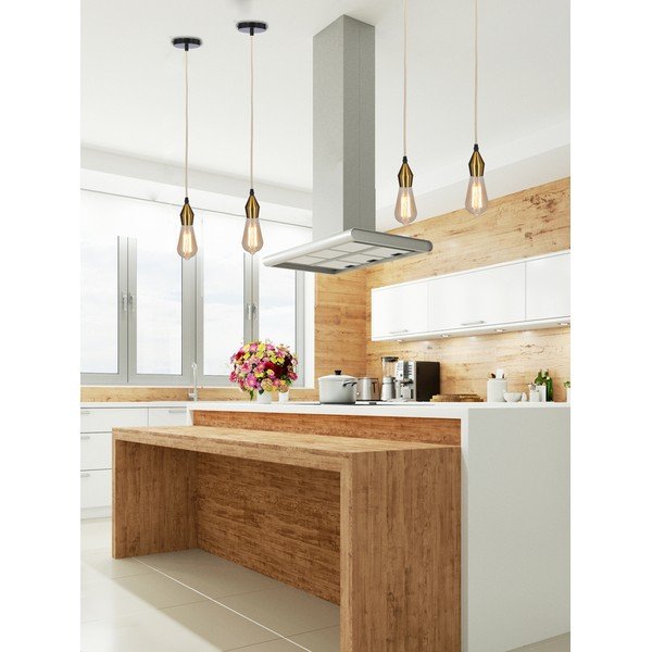 Kovové závesné svietidlo v zlatej farbe - Candellux Lighting-image-2