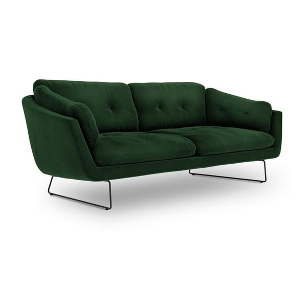 Fľaškovozelená pohovka so zamatovým poťahom Windsor & Co Sofas Gravity-image-2