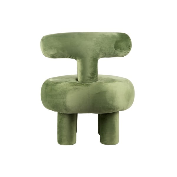 Svetlozelené zamatové kreslo Abrazo – Leitmotiv-image-3