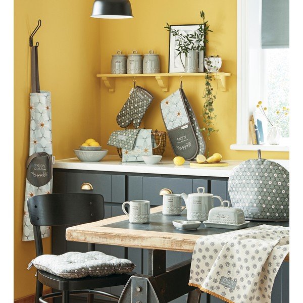 Modrá bavlnená zástera Cooksmart ® Purity-image-3