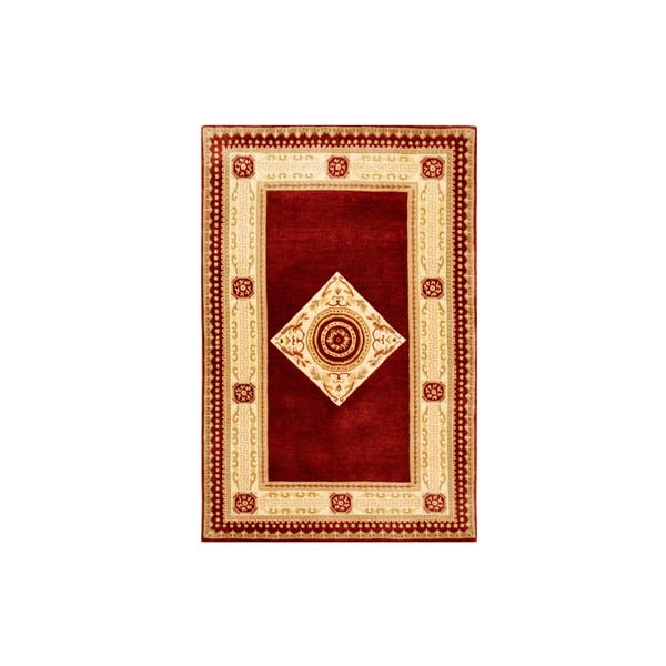 Vlnený koberec Bakero Vanilla/Red, 170x240 cm
