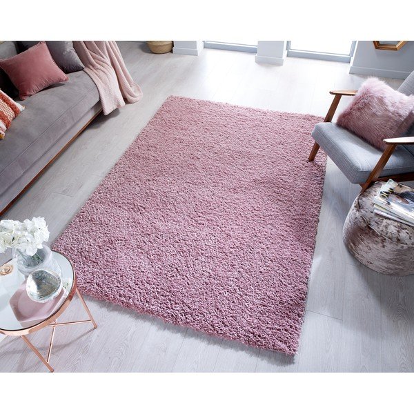 Tmavoružový koberec Flair Rugs Sparks, 60 x 110 cm-image-4