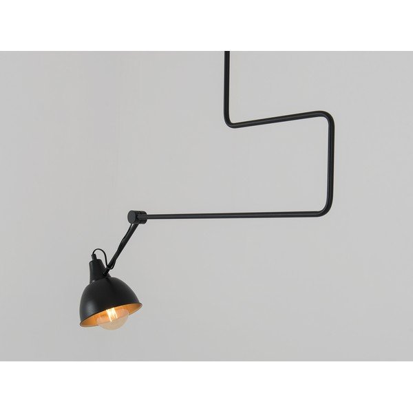 Čierne závesné svietidlo s kovovým tienidlom 80x80 cm Coben - CustomForm-image-2