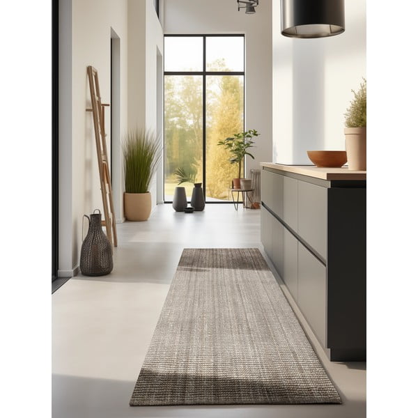Taupe jutový behúň 80x200 cm Bouclé – Hanse Home-image-1
