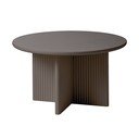 Taupe okrúhly konferenčný stolík ø 80 cm Palma – Unique Furniture