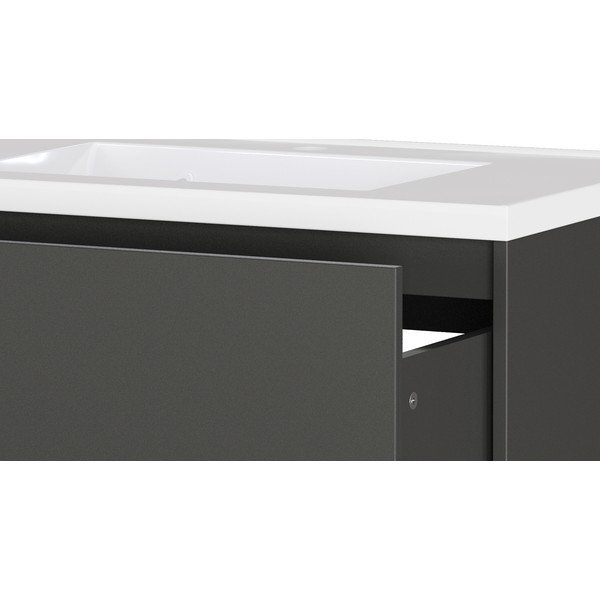 Antracitová matná závesná skrinka pod umývadlo 81x61 cm Bodera – Germania-image-4