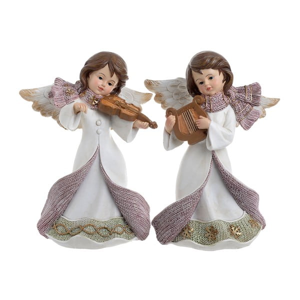 Sada 2 dekoratívnych anjelikov InArt Angel, výška 22 cm