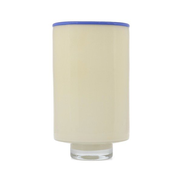 Krémovobiela sklenená váza (výška  26 cm) Milo – ONA
