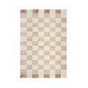 Krémový/v prírodnej farbe ručne tkaný koberec s prímesou vlny 200x300 cm Eric Checkboard – Flair Rugs