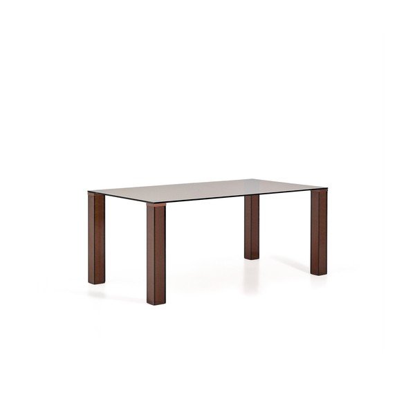 Sklenený jedálenský stôl 90x160 cm Adularia – Kave Home