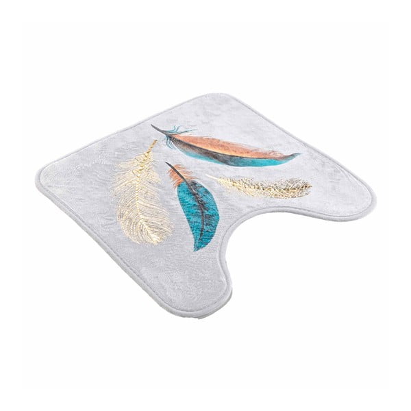 Biela WC kúpeľňová predložka 45x45 cm Plumiss – douceur d'intérieur-image-4