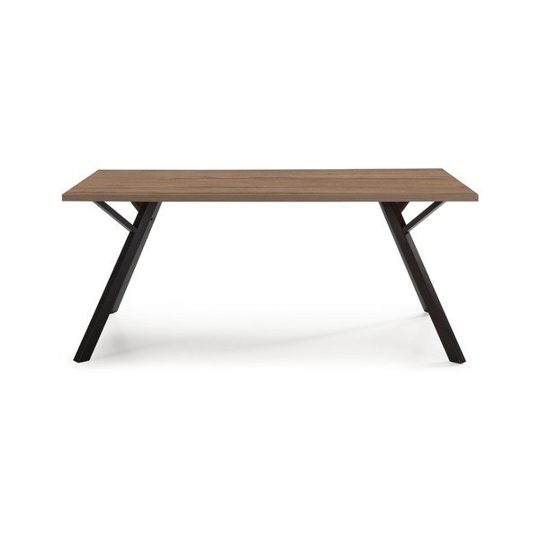 Jedálenský stôl s doskou v dekore orechového dreva 90x160 cm Paola - Marckeric-image-3