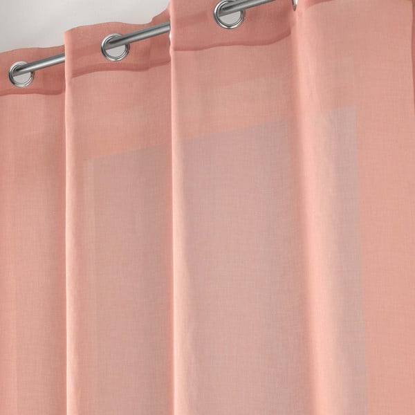 Ružová voálová záclona 140x280 cm Sandra – douceur d'intérieur-image-1