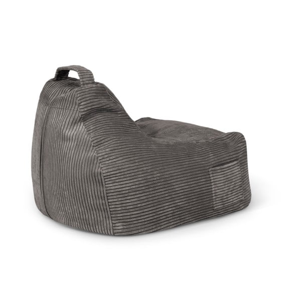 Menčestrový detský sedací vak v horčicovej farbe Game Amuse – SLOWDOWN-image-4