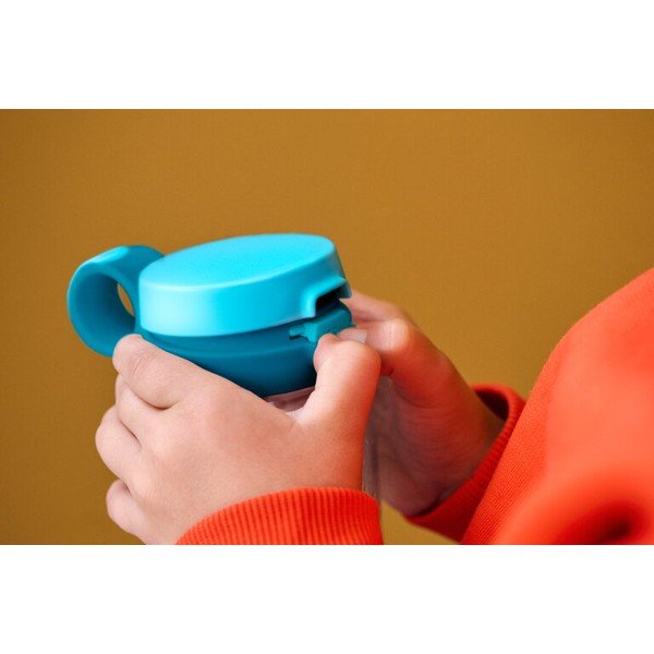 Ružová/v striebornej farbe kovová detská termoska 500 ml Campus – Mepal-image-1