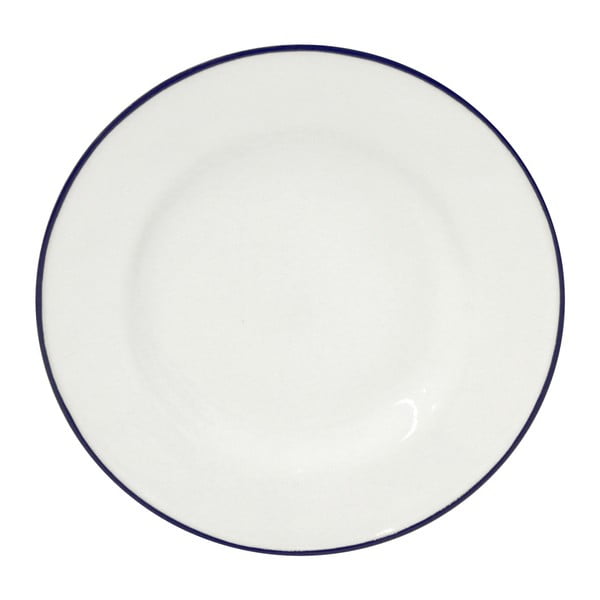 Biely kameninový tanier Costa Nova Beja, ⌀ 15 cm