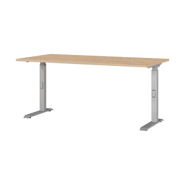 Polohovací pracovný stôl s doskou v dubovom dekore 80x160 cm Downey – Germania